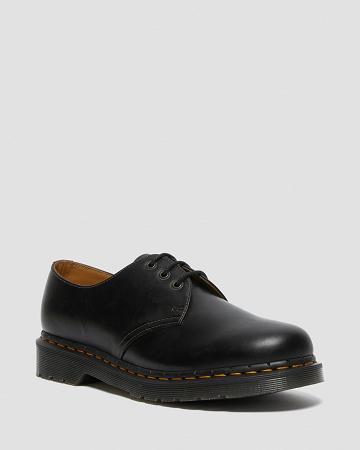 Men's Dr Martens 1461 Men's Abruzzo Leather Oxfords Shoes Black / Brown | AU 598DFM